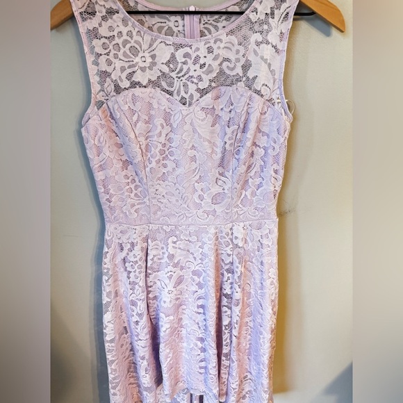 Muadress Y2K Style Retro Lace High-Low Light Lilac Dress Size Medium - Picture 4 of 7